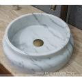 Guangxi white marble round sink